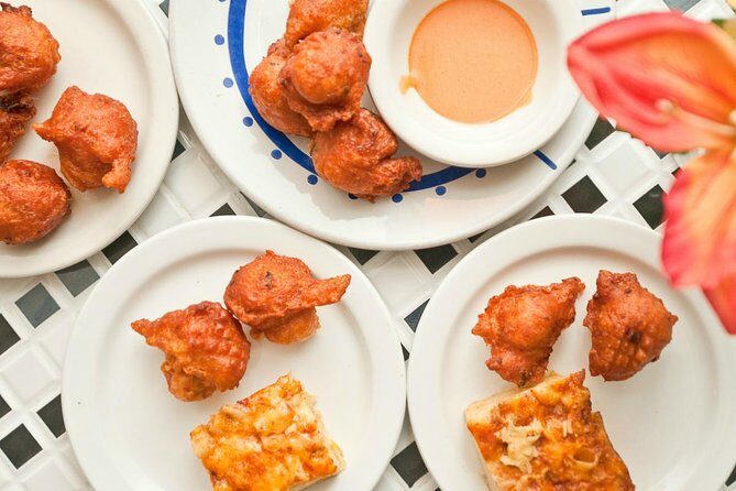 Bites of Nassau Food and Walking Tour - Taste schedule: how the five tastings add up