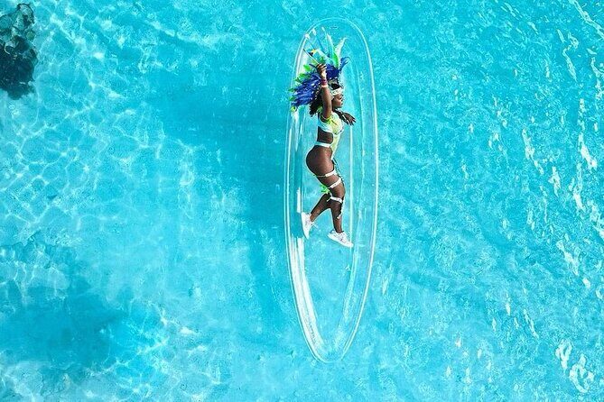 Clear Kayak Drone Photoshoot in Nassau Bahamas - Photo delivery: raw photos same day, edited picks after