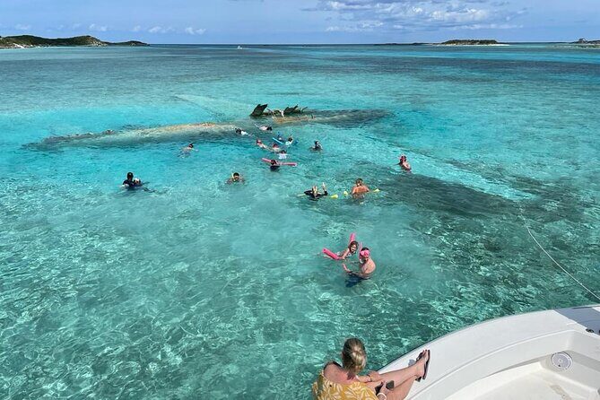 Exuma Island Hopping Swimming Pigs Tour with Lunch from Nassau - Entering Exuma fast: the powerboat part that shapes the whole day
