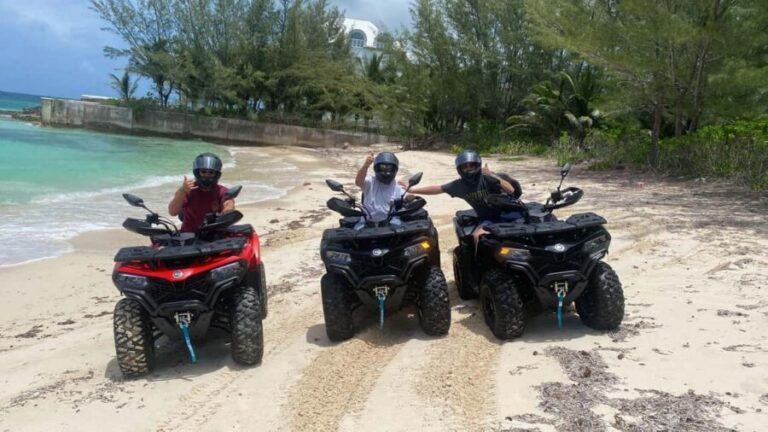 Nassau: ATV Guided Tour - Getting set up: CF Moto ATVs, headsets, and the “practice first” factor