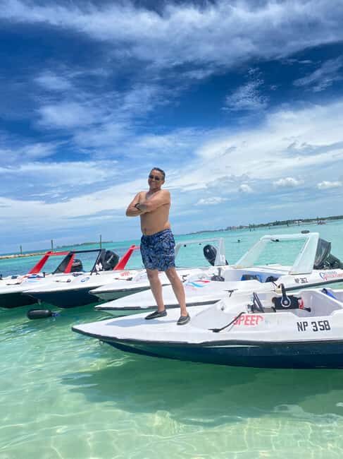 Nassau: Self-Drive Speedboat Ride and Pig Swimming Encounter - Banana boat ride and beach time: included fun beyond the headline