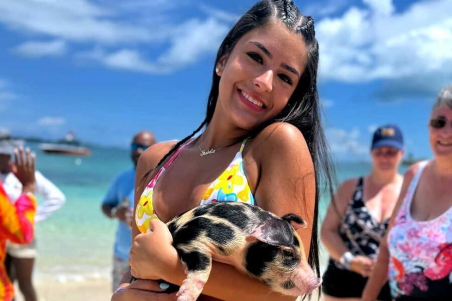 Nassau: Swimming Pigs, Snorkeling, Lunch, & Beach Boat Tour - The fast ride past Nassau sights, Atlantis, and Paradise Island views