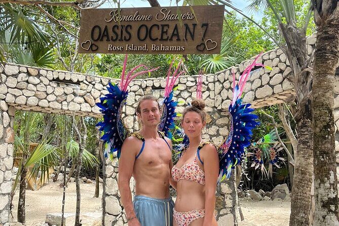 Rose Island Private Beach: Swimming with the Pigs - The far east Rose Island beach club: hammocks, cabanas, and the 007 vibe